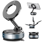 Soporte Magnético de Coche 360° — Ventosa de Succión Potenciada