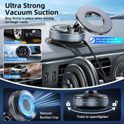 Soporte Magnético de Coche 360° — Ventosa de Succión Potenciada